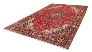 Tappeto Tabriz Medaglione Floreale Rosso Blu Scuro 230x338 Cm