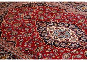 Tappeto Ardakan Medaglione Floreale Rosso Blu Scuro 196x303 Cm