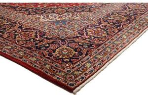 Tappeto Ardakan Medaglione Floreale Rosso Blu Scuro 255x358 Cm
