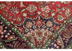 Tappeto Tabriz Medaglione Floreale Rosso Blu Scuro 204x278 Cm