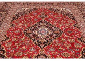 Tappeto Ardakan Medaglione Floreale Rosso Blu Scuro 250x350 Cm