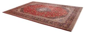Tappeto Ardakan Medaglione Floreale Rosso Blu Scuro 255x358 Cm