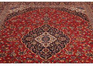 Tappeto Ardakan Medaglione Floreale Rosso Blu Scuro 255x358 Cm