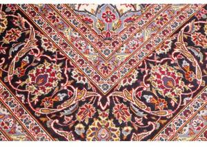 Tappeto Ardakan Medaglione Floreale Rosso Blu Scuro 250x350 Cm