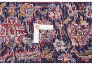 Tappeto Nadjafabad Medaglione Floreale Rosso Blu Notte 250x358 Cm