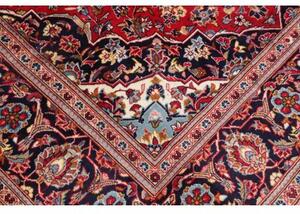 Tappeto Ardakan Medaglione Floreale Rosso Blu Scuro 197x302 Cm