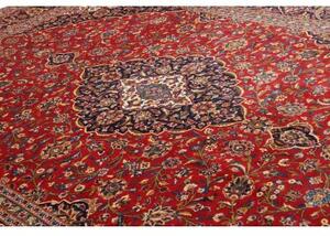 Tappeto Ardakan Medaglione Floreale Rosso Blu Scuro 255x358 Cm