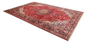 Tappeto Tabriz Medaglione Floreale Rosso Blu Scuro 230x338 Cm