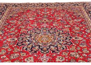 Tappeto Nadjafabad Medaglione Floreale Rosso Blu Notte 250x358 Cm