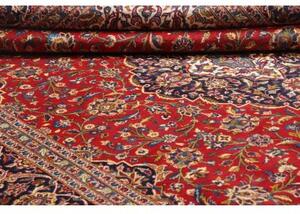 Tappeto Ardakan Medaglione Floreale Rosso Blu Scuro 255x358 Cm