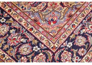 Tappeto Nadjafabad Medaglione Floreale Rosso Blu Notte 250x358 Cm