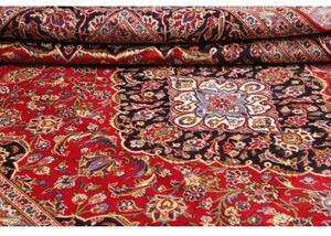 Tappeto Ardakan Medaglione Floreale Rosso Blu Scuro 250x350 Cm