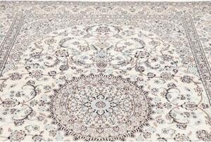 Tappeto Nain 9la Medaglione Floreale Avorio Blu 187x290 Cm