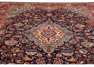 Tappeto Kashamr Zirkhaki Medaglione Floreale Rosso Blu 292x390 Cm