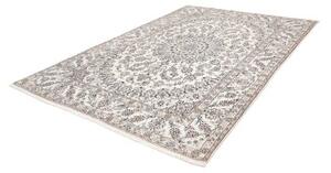 Tappeto Nain 9la Medaglione Floreale Avorio Blu 200x292 Cm