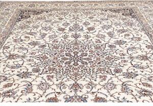 Tappeto Nain 9la Medaglione Floreale Avorio Blu 260x360 Cm