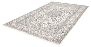 Tappeto Nain 9la Medaglione Floreale Avorio Blu 187x290 Cm