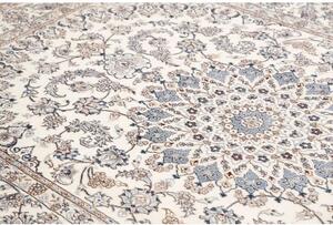 Tappeto Nain 9la Medaglione Floreale Avorio Blu 200x292 Cm