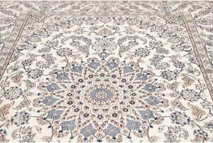Tappeto Nain 9la Medaglione Floreale Avorio Blu 200x292 Cm