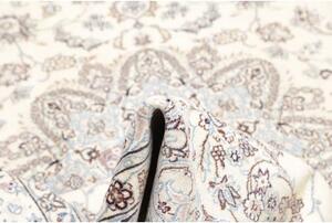 Tappeto Nain 9la Medaglione Floreale Avorio Blu 202x306 Cm