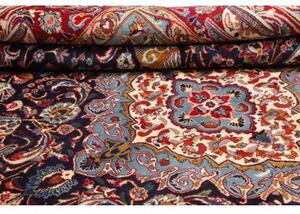 Tappeto Kashamr Zirkhaki Medaglione Floreale Rosso Blu 292x390 Cm