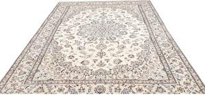 Tappeto Nain 9la Medaglione Floreale Avorio Blu 200x312 Cm