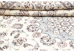 Tappeto Nain 9la Medaglione Floreale Avorio Blu 200x312 Cm