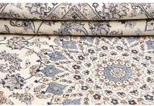 Tappeto Nain 9la Medaglione Floreale Avorio Blu 200x292 Cm