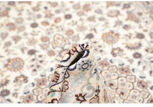 Tappeto Nain 9la Medaglione Floreale Avorio Blu 133x223 Cm