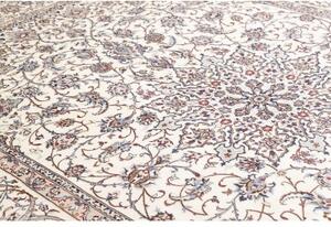 Tappeto Nain 9la Medaglione Floreale Avorio Blu 260x360 Cm