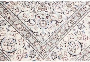 Tappeto Nain 9la Medaglione Floreale Avorio Blu 187x290 Cm