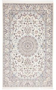 Tappeto Nain 9la Medaglione Floreale Avorio Blu 133x223 Cm