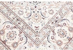 Tappeto Nain 9la Medaglione Floreale Avorio Blu 242x337 Cm