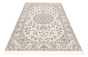 Tappeto Nain 9la Medaglione Floreale Avorio Blu 133x223 Cm