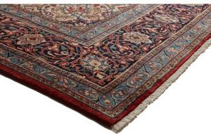 Tappeto Sarough Medaglione Floreale Rosso Blu Scuro 260x375 Cm