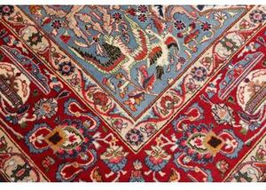 Tappeto Kashamr Zirkhaki Medaglione Floreale Rosso Blu 292x390 Cm