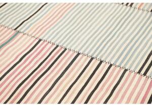 Tappeto Kilim Moderno Patchwork Avorio Grigio Chiaro 200x305 Cm