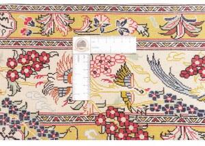 Tappeto Ghom Seta Figurativo Beige Rosso 98x150 Cm