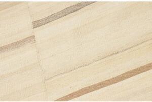 Tappeto Kilim Moderno Geometrico Avorio Marrone 163x233 Cm