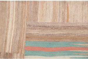 Tappeto Kilim Moderno Patchwork Beige Avorio 160x220 Cm