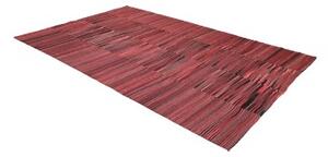 Tappeto Kilim Moderno Patchwork Rosso Mattone Nero 190x291 Cm
