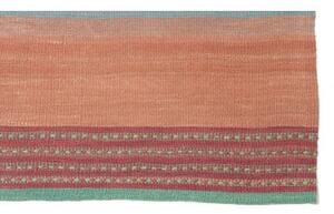 Tappeto Kilim Moderno Geometrico Beige Turchese 215x320 Cm