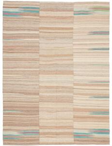 Tappeto Kilim Moderno Patchwork Beige Avorio 160x220 Cm