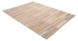 Tappeto Kilim Moderno Patchwork Beige Avorio 160x220 Cm