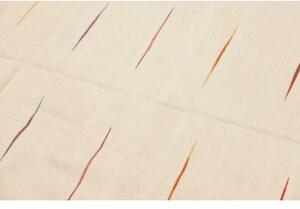 Tappeto Kilim Moderno Geometrico Avorio Multicolore 199x305 Cm