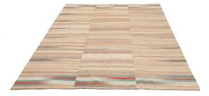 Tappeto Kilim Moderno Geometrico Beige Avorio 166x210 Cm