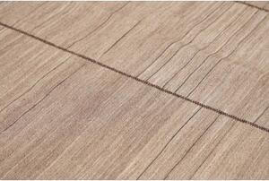 Tappeto Kilim Moderno Geometrico Beige Marrone 198x290 Cm