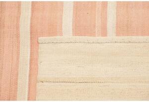 Tappeto Kilim Moderno Geometrico Avorio Nero 211x267 Cm