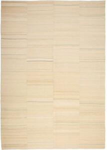 Tappeto Kilim Moderno Geometrico Becco Di Chiara Tonalità Sabbia 217x312 Cm