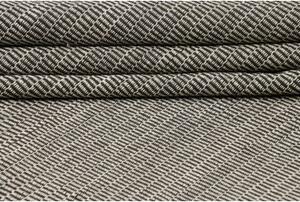 Tappeto Kilim Moderno Geometrico Grigio Antracite 258x345 Cm
